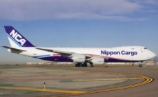 NCA Nippon Cargo Airlines Boeing 747-8F JA12KZ postcard