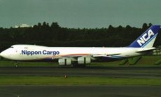 NCA Nippon Cargo Airlines Boeing 747-8F JA13KZ postcard