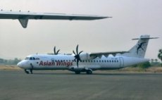 Asian Wings Myanmar ATR-72 XY-AIF postcard