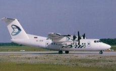 Adria Airways Slovenia Dash 7 SL-ACB postcard