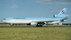 Korean Air MD-11 HL7375 postcard