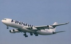 Finnair Airbus A340-300 OH-LQF postcard