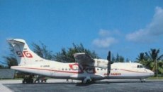 Air Tahiti ATR-42 F-ODUE postcard