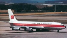 Tunis Air Boeing 707 G-BAEL @ Zurich postcard