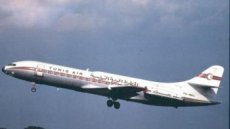 Tunis Air Caravelle TS-MAC postcard