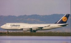 Lufthansa Boeing 747-400 D-ABTE postcard