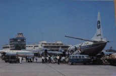 Varig Brasil Lockheed L-188 Electra PP-VJM postcard