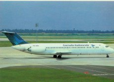 Garuda Indonesia DC-9-32 PK-GNA postcard