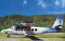 Air Fiji Dash 6 Twin Otter DQ-AFM postcard @ Kandavu