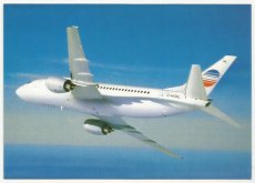 Airline issue postcard - Euroberlin France Boeing 737-300 G-MONL