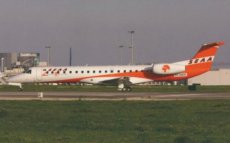 SEAA Angola Embraer ERJ 145 EI-DKH @ Lisbon postcard