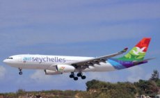 Air Seychelles Airbus A330-200 A6-EYY postcard @ Mahe