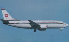 Biman Bangladesh Airlines Boeing 737-300 S2-AEB postcard