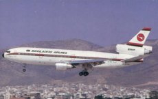 Biman Bangladesh Airlines DC-10 S2-AKO postcard @ Athens