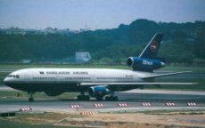 Biman Bangladesh Airlines / Canadian DC-10 S2-ADN postcard @ Singapore