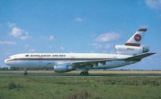 Biman Bangladesh Airlines DC-10 S2-ACQ postcard @ Amsterdam