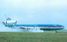 KLM Royal Dutch Airlines MD-11 PH-KCB postcard @ Amsterdam Schiphol