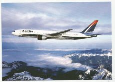 Delta Airlines Boeing 777-200 N863DA postcard