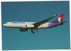 Hawaiian Airlines Airbus A330-200 F-WWYX postcard