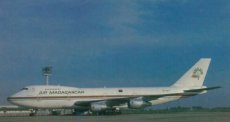 Air Madagascar Boeing 747 5R-MFT postcard
