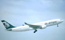 Air Afrique Airbus A330-200 TU-TAX postcard