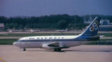 Olympic Airways Boeing 737-200 SX-BCL postcard