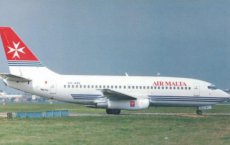 Air Malta Boeing 737-200 9H-ABE postcard