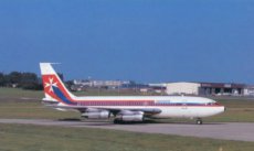 Air Malta Boeing 720 9H-AAL postcard