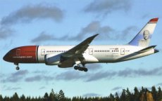 Norwegian Boeing 787-8 EI-LNB @ Oslo postcard