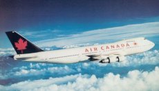 Airline issue postcard - Air Canada Boeing 747
