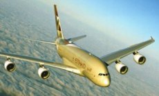 Airline Airbus issue postcard - Etihad Airways Airbus A380-800