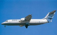 Aegean Airlines Avro RJ 100 SX-DVB postcard