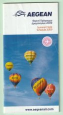 Aegean Airlines Summer Timetable Flight Schedule 2009