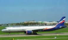 Aeroflot Airbus A321 VP-BUM @ Amsterdam Schiphol - postcard