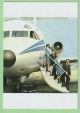 Aerolineas Argentinas Fokker F-28 - Crew Stewardess - postcard