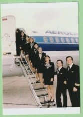 Aerolineas Argentinas MD-88 - Crew Stewardess - postcard