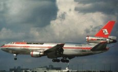 Aeromexico DC-10 XA-DUG @ Miami 1978 - postcard