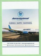 Aeroregional Boeing 737 - postcard