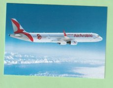 Air Arabia Airbus A321 - postcard