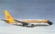 Air California Boeing 737-200 N463GB postcard