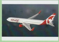 Air Canada Rouge Boeing 767-300ER - postcard