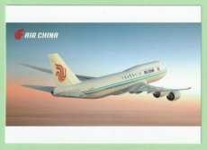 Air China Boeing 747-8 - postcard