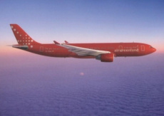 Air Greenland Airbus A330-200 OY-GRN postcard Air Greenland Airbus A330-200 OY-GRN postcard
