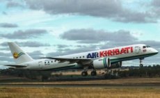 Air Kiribati Embraer 190-E2 VH-IKJ @ Brisbane 2021 - postcard