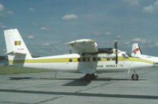 Air Mali Dash DHC 6 Twin Otter TZ-ACD postcard Air Mali Dash DHC 6 Twin Otter TZ-ACD postcard
