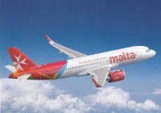 Air Malta Airbus A320 - postcard