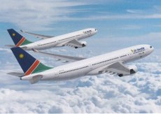 Air Namibia Airbus A330 - postcard