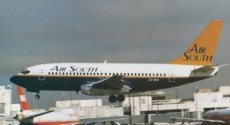 Air South Boeing 737-200 EI-CKW postcard