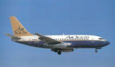 Air South Boeing 737-200 N4501W @ Miami 1995 - postcard