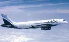 Airline Airbus issue postcard - IndiGo Airbus A320